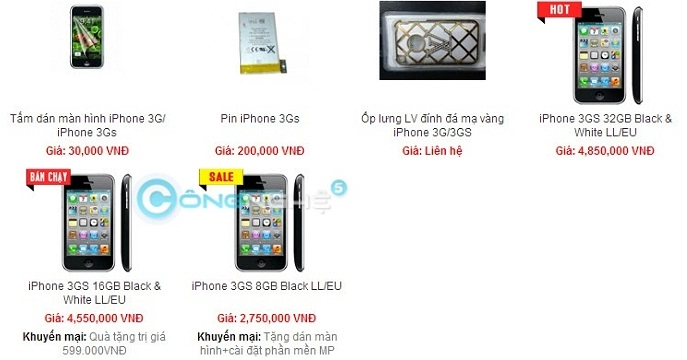 Gia vũ mobile đang có hàng hot iphone 3gs