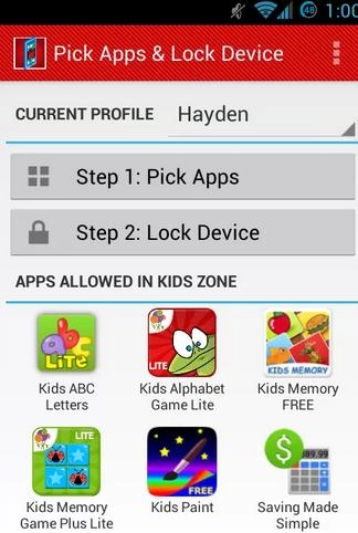 Giới hạn trẻ em khi sử dụng thiết bị di động android