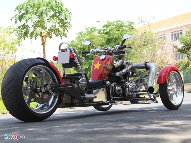 Harley-davidson 3 bánh in hình quốc kỳ việt nam