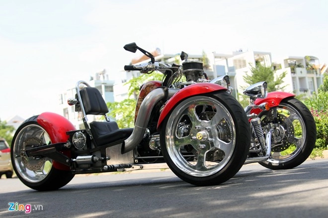 Harley-davidson 3 bánh in hình quốc kỳ việt nam