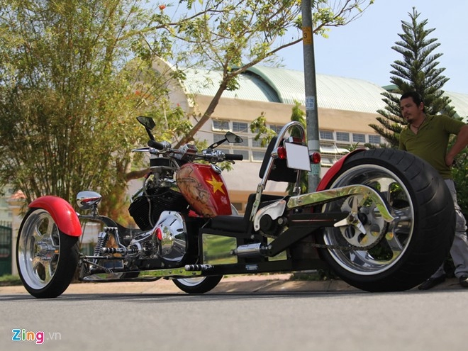 Harley-davidson 3 bánh in hình quốc kỳ việt nam