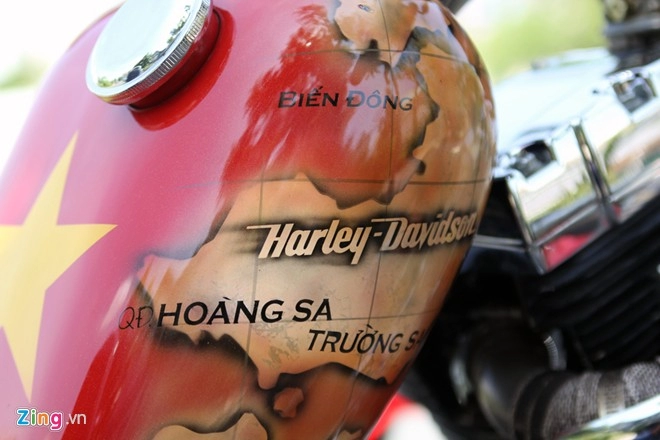 Harley-davidson 3 bánh in hình quốc kỳ việt nam