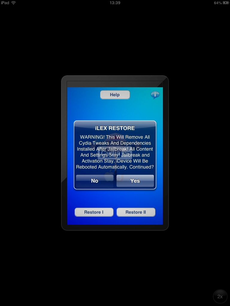 Ilex restore - restore sạch idevices mà không mất jailbreak ios 4 5 6