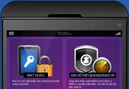 infographic 6 tính năng bảo mật được trang bị trên blackberry 10