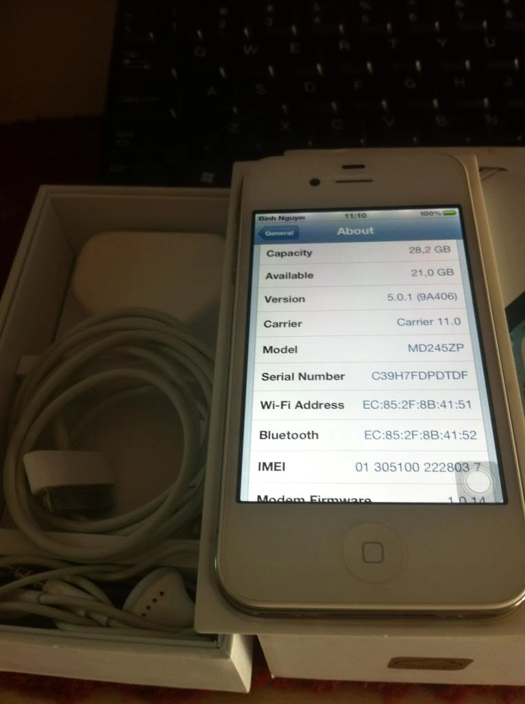 Iphone 4s5 lock cần chú ý số imei
