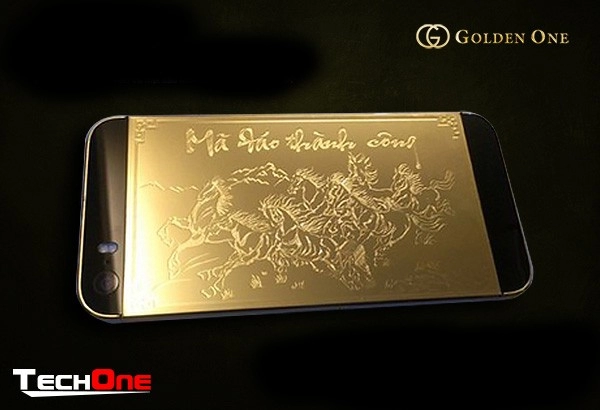 Iphone mạ vàng 24k phiên bản mã đáo thành công