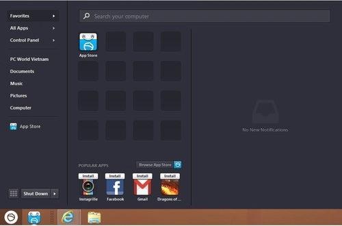 Mang nút start trở lại trên windows 8