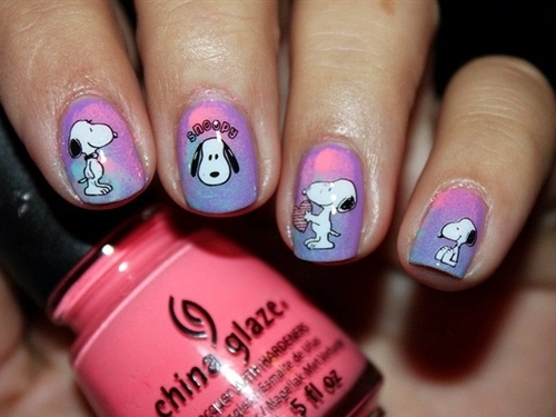 Nail họa tiết hoạt hình ngộ nghĩnh