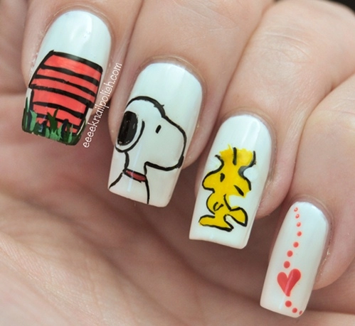 Nail họa tiết hoạt hình ngộ nghĩnh