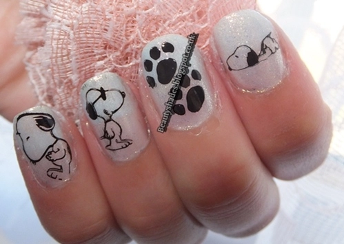 Nail họa tiết hoạt hình ngộ nghĩnh