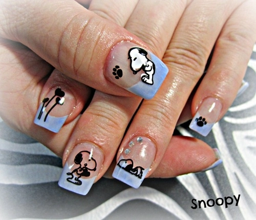 Nail họa tiết hoạt hình ngộ nghĩnh