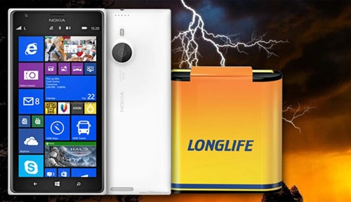 Nokia lumia 1520 khoe pin cực trâu