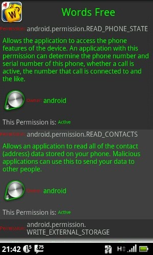 Quản lý permission của ứng dụng cài vào thiết bị android