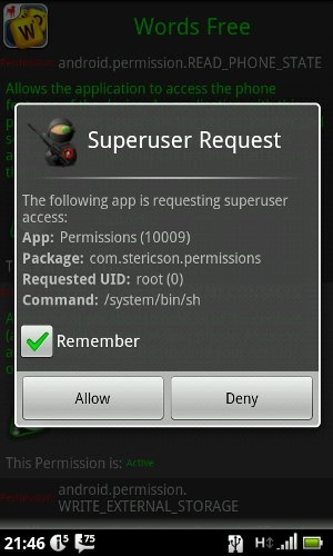 Quản lý permission của ứng dụng cài vào thiết bị android