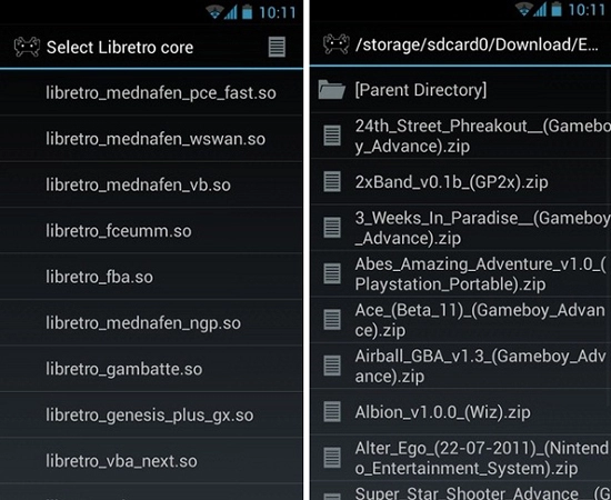 Retroarch - tổng hợp giả lập cho android