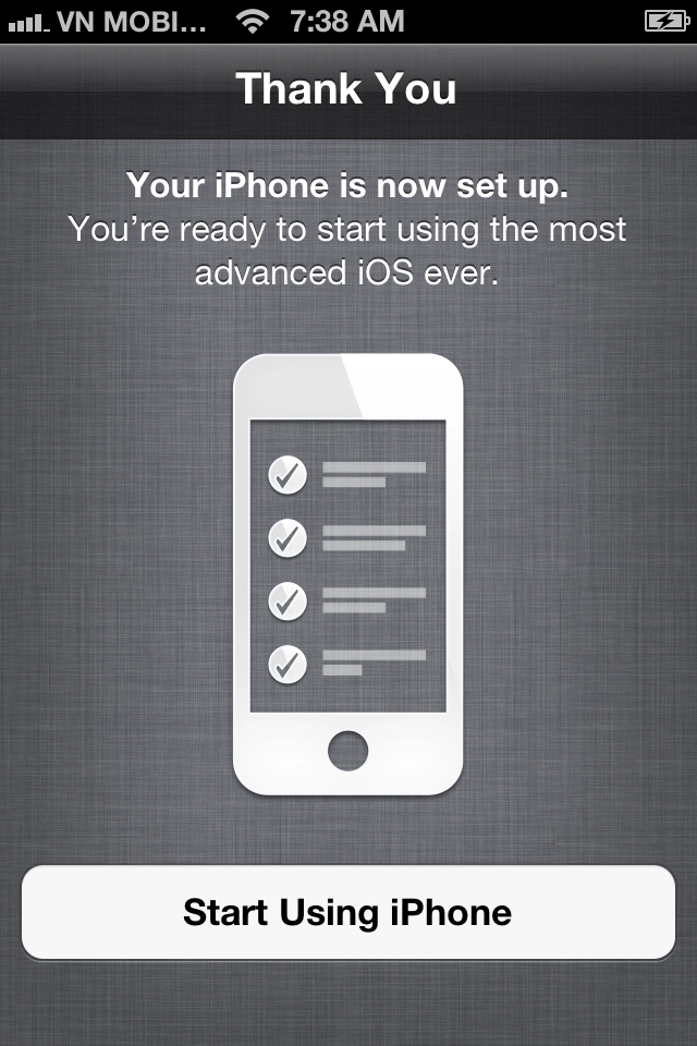 Sử dụng iphone thông minh - phần 3 setup ip5 ios 6