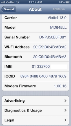 Sử dụng iphone thông minh - phần 4 settings ip5 ios 6