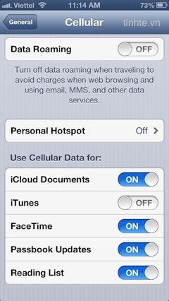 Sử dụng iphone thông minh - phần 4 settings ip5 ios 6