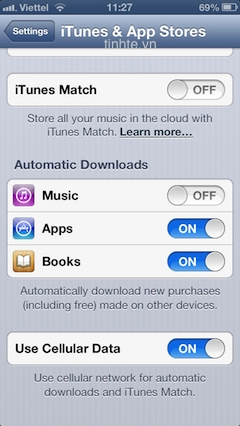 Sử dụng iphone thông minh - phần 6 settings tt ip5 ios 6