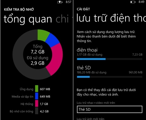 Tiết kiệm bộ nhớ bằng cách dọn dẹp cache của skydrive trên windows phone