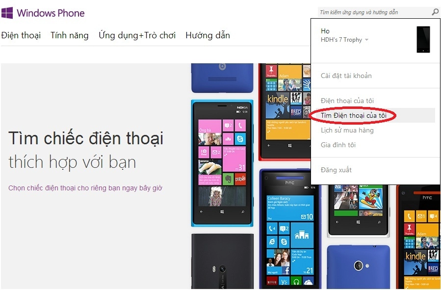 Tìm lại điện thoại bị mất với find my phone