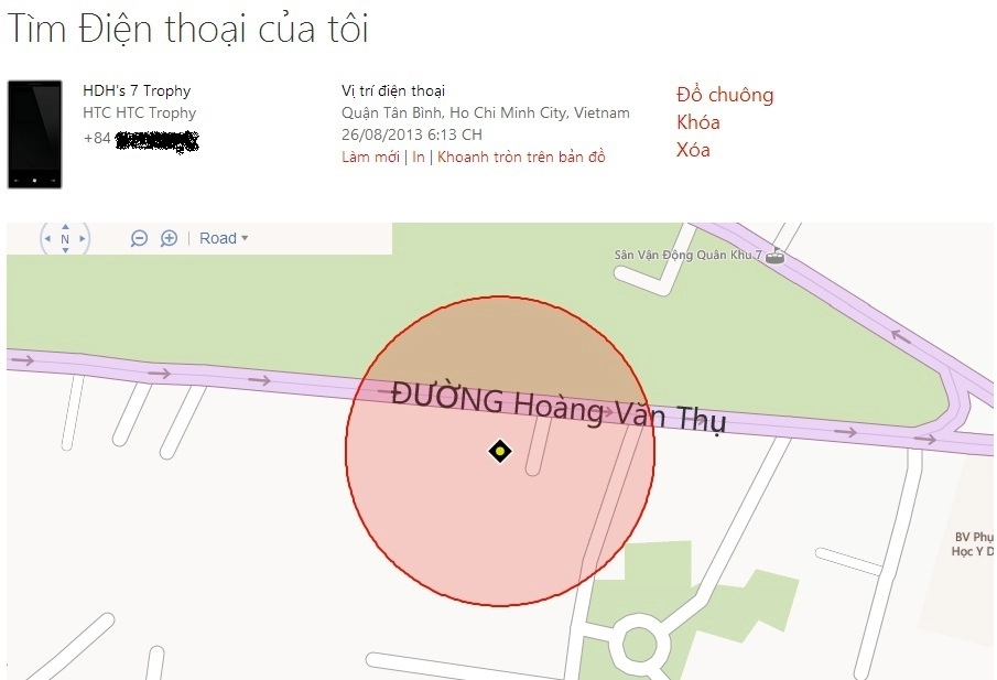 Tìm lại điện thoại bị mất với find my phone