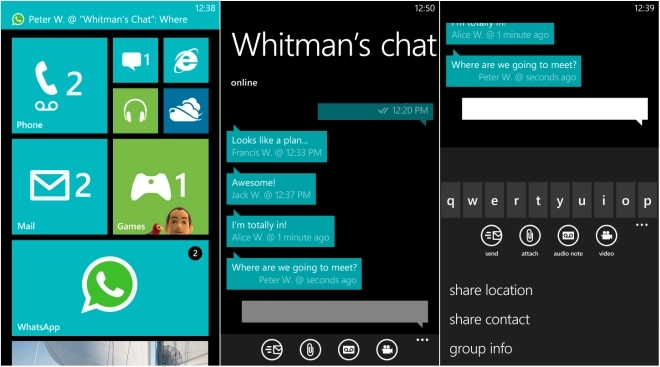 Ứng dụng nhắn tin nghegọi miễn phí trên windows phone