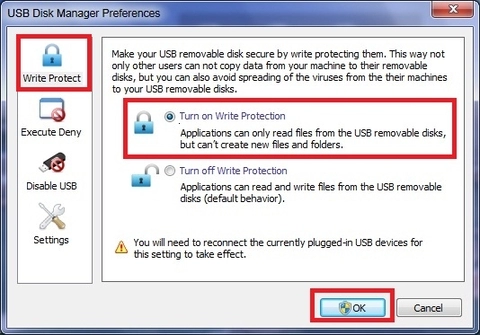 Usb disk manager - quản lý truy cập phòng chống virus usb