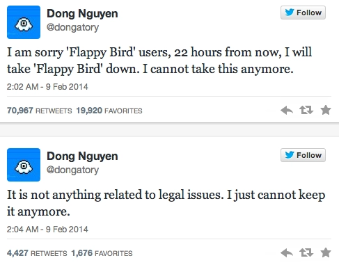 Vì sao game flappy bird bị chính tác giả khai tử