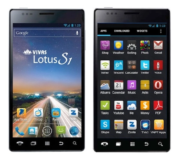 Vivas lotus s1- smartphone 100 made in vietnam ra mắt