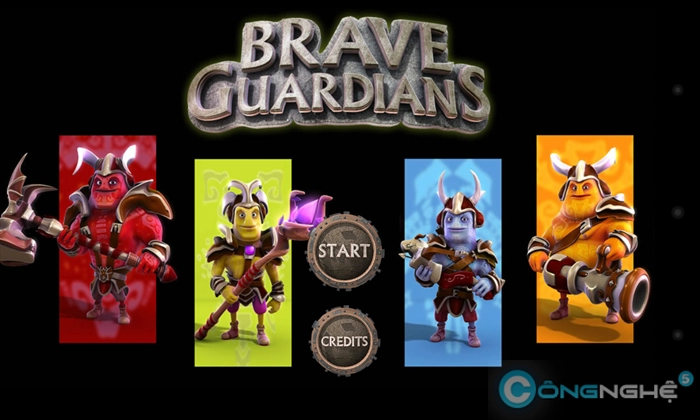 Brave guardians game thủ thành có đồ họa đỉnh