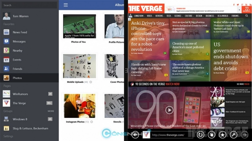 Facebook app chính thức ra mắt trên windows 81