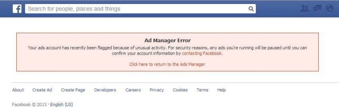 Hướng dẫn phục hồi tài khoản facebook ads bị khoá ad manager error