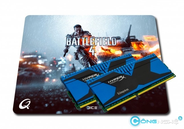 Kingston hợp tác cùng qpad sản xuất mousepad battlefield 4