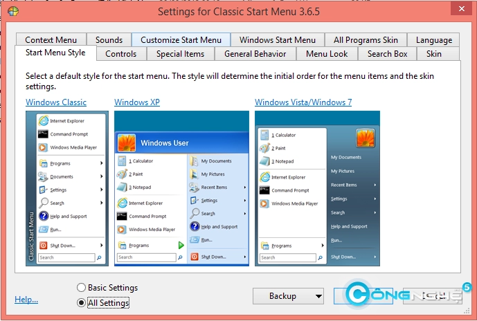 Mang menu start trở lại windows 81 với 3 ứng dụng