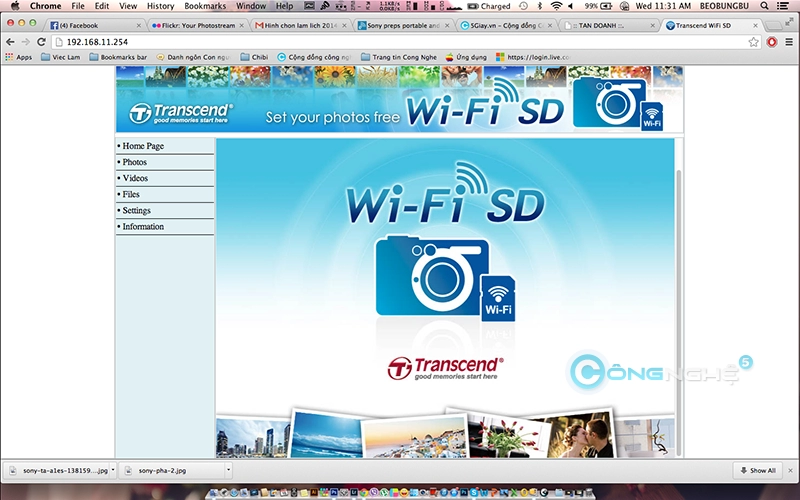 Transcend wifi sd card tương tác mọi lúc mọi nơi