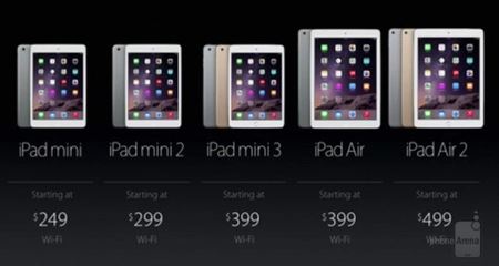 Apple hạ giá đồng loạt ipad ipad mini