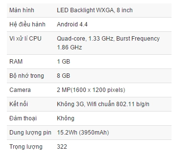 Asus memopad 8 me181 tablet 8 inch cho người dùng