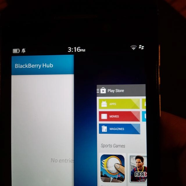 Blackberry os 10 chạy full google apps