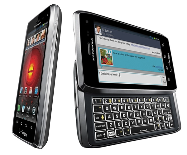 Bộ tứ smartphone android cổ điển với bàn phím qwerty