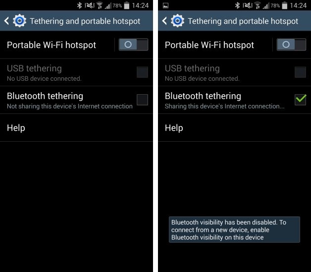 Cách chia sẻ wifi qua bluetooth trên android