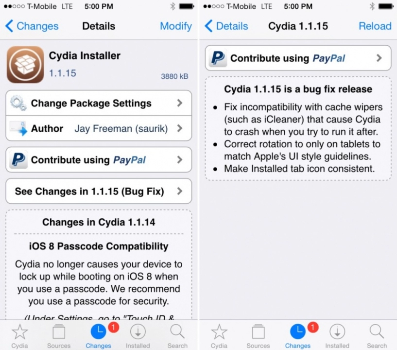 Cách nhanh nhất để cài cydia cho ios 8