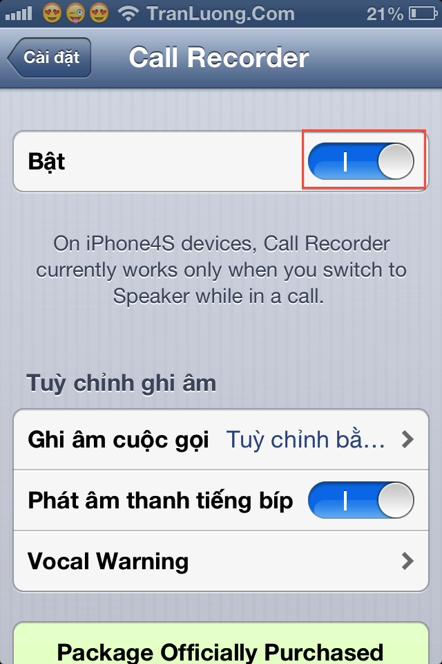 Callrecorder v02-247 phần mềm ghi âm dành cho iphone