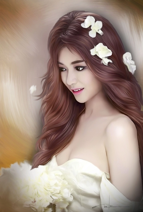 Chàng trai vẽ photoshop andrea thôi miên người xem