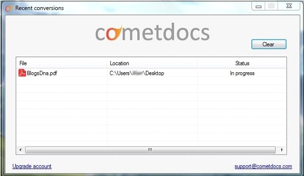 Cometdocs công cụ chuyển đổi pdf cực nhanh 