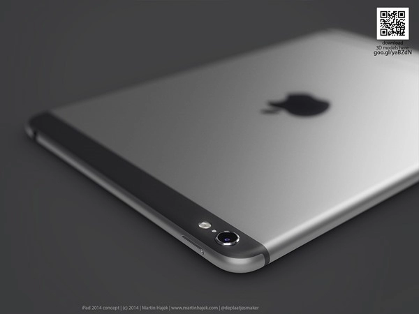 Concept ipad air 2 và mini 3 mang ngôn ngữ thiết kế của iphone 6