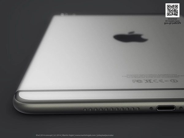 Concept ipad air 2 và mini 3 mang ngôn ngữ thiết kế của iphone 6