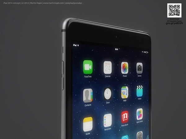 Concept ipad air 2 và mini 3 mang ngôn ngữ thiết kế của iphone 6