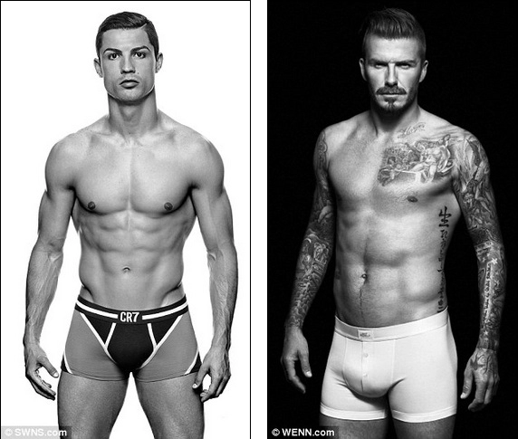 Cristiano ronaldo học đòi beckham ra mắt thương hiệu đồ lót nam