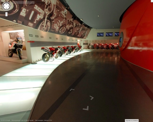 Ghé thăm bảo tàng ducati qua google maps